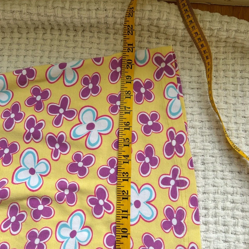 Girl”d Hanna Andersson yellow floral play dress Size 6/7